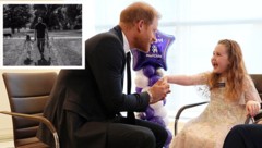 Egal, wie viel Aufregung um ihn herrscht: Mit Kindern zeigt sich Prinz Harry von seiner ...