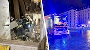 Unter den Trümmern könnte sich laut Feuerwehr eine weitere Person befinden.