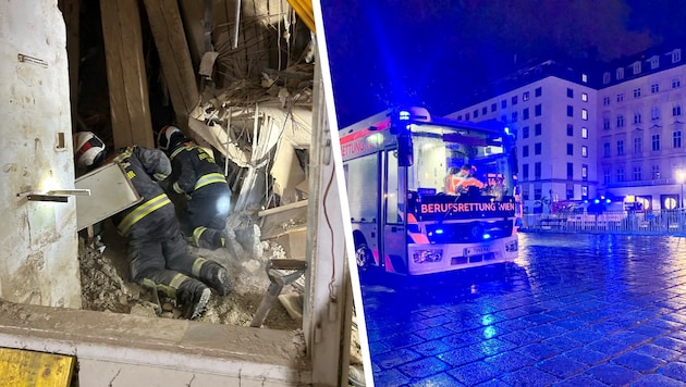 According to the fire department, another person may be trapped under the rubble.