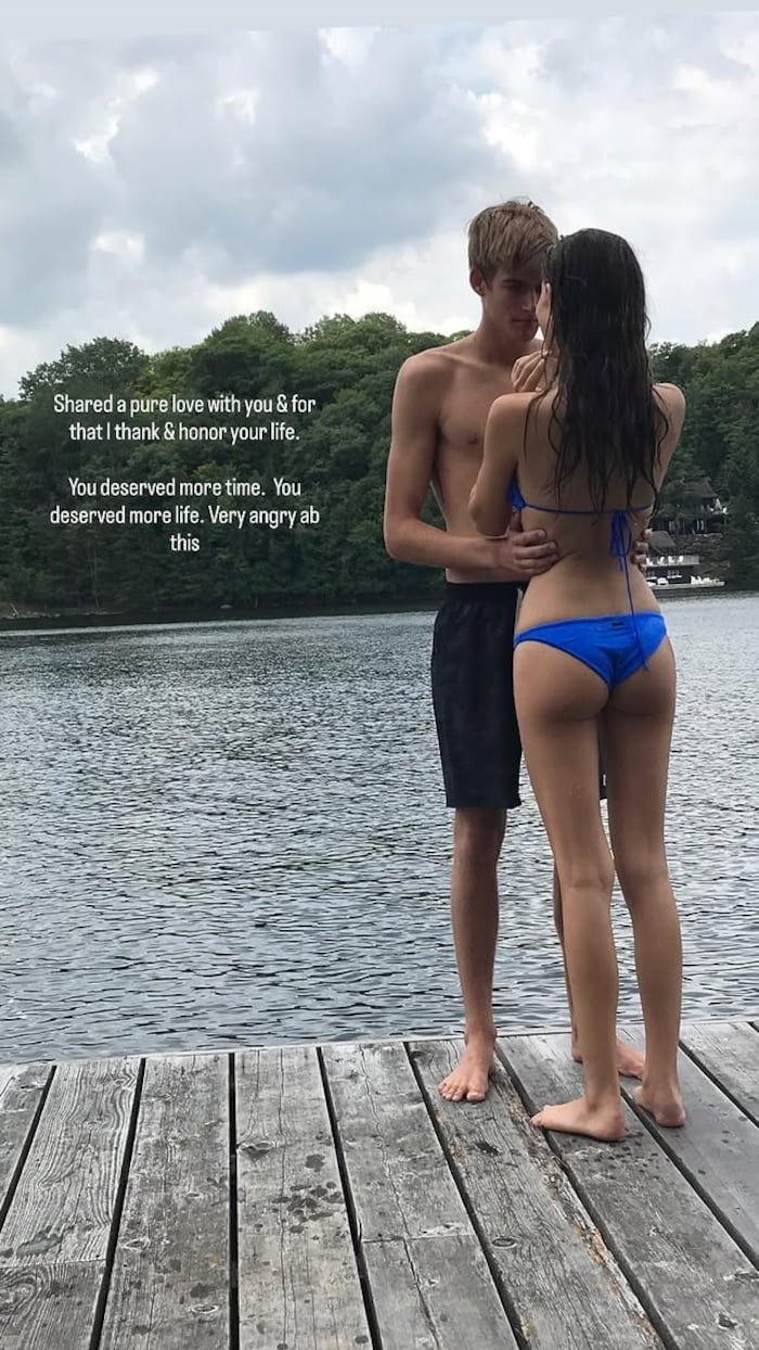Charlotte D‘Alessio postete unter anderem diesen privaten Schnappschuss von sich und Presley ...