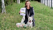 Natascha und Hündin „Nikita“ nehmen am 8. Oktober die Fährte auf.
