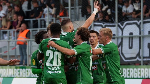 Die Lustenauer Austria durfte nach der Rückkehr in die Bundesligabereit über acht Punkte jubeln.