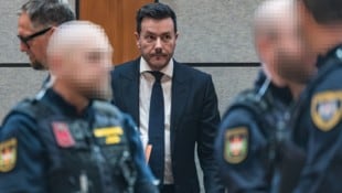 René Benko am Dienstag kurz vor Prozessbeginn