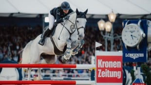GEPA Katharina Rhomberg auf Colestus Cambridge im Vorjahr beim Longines Global Champions Tour-Event ...