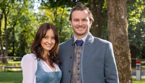 Fesches Paar: VSV-Star Alex Rauchenwald mit seiner Nadine
