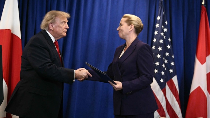US-Präsident Donald Trump und Dänemarks Ministerpräsidentin Mette Frederiksen