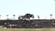 Von der abgestürzten F-16-Maschine blieb nur noch Schutt und Asche.