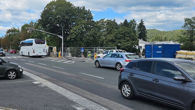 Die Villacher Straße in Klagenfurt ist mit 15.000 Autos stark belastet
