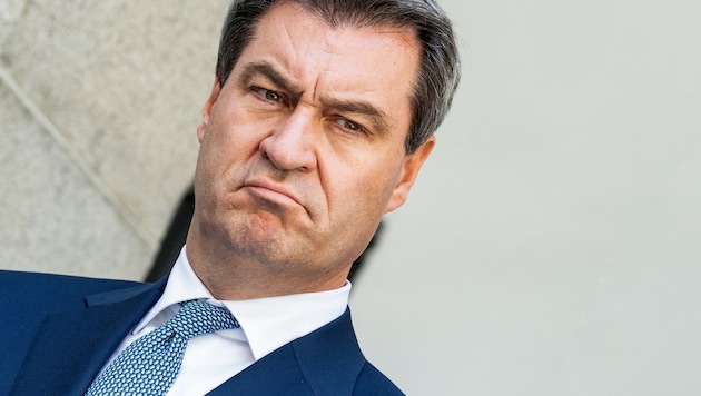 Markus Söder droht: Bei einer Linksregierung in Berlin wolle er den Geldhahn zudrehen.