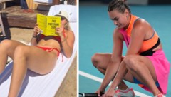 Aryna Sabalenka entspannt nach den US Open in Griechenland und hat dabei eine kleine Botschaft ...