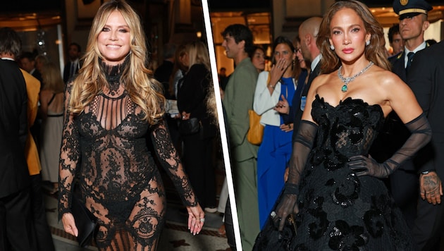 Heidi Klum und Jennifer Lopez sorgten bei der Vogue World in Mailand für DIE Hingucker des ...