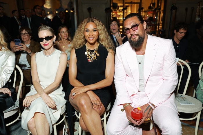 Naomi Watts, Ciara und Jason Momoa staunten nicht schlecht über das Valentino-Kleid, das Gigi ...