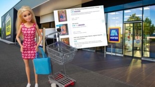 Die limitierte Hofer-Barbie wird zu Wucherpreisen auf Verkaufsplattformen angeboten.