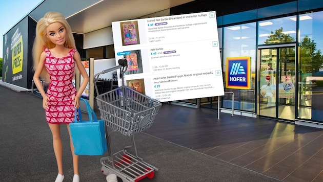 Die limitierte Hofer-Barbie wird zu Wucherpreisen auf Verkaufsplattformen angeboten.