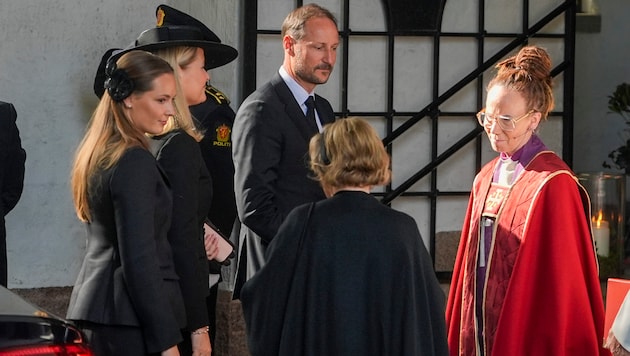 König Haakon, Königin Mette-Marit, Kronprinzessin Ingrid Alexandra und Königin Sonja nahmen am ...
