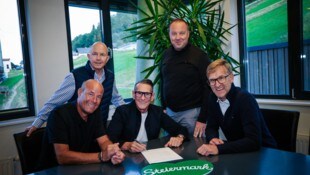 Klaus Hofstätter, Michael Krainer, Klaus Leutgeb, Daniel Berchtaller und Peter Weichbold bei der ...