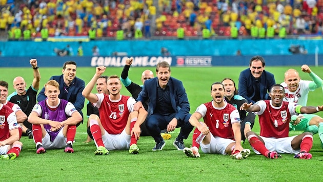 Mit Österreich jubelte Franco Foda 2021 über den Einzug ins EM-Achtelfinale.