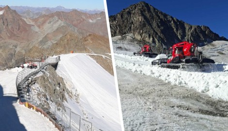 Schon am Samstag (7 bis 13 Uhr) werden sich am Pitztaler Gletscher die Skifahrer tummeln ...