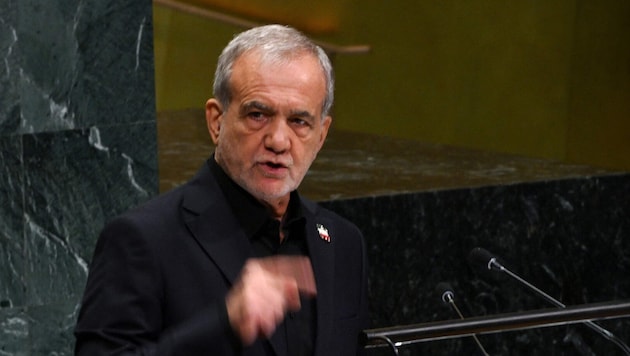 Der iranische Präsident Massoud Pezeshkian hat seine Rede in der UNO-Generaldebatte unter ...