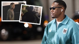 David Alaba kam spät Abends in Udine an.
