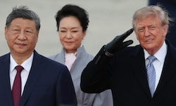 Trump hieß Xi Jinping und First Lady Peng Liyuan persönlich am Flughafen willkommen – eine ...