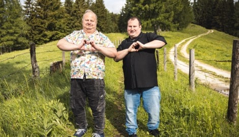 Vater-Sohn-Gespann Tom und Julian kämpfen im Forsthaus um den Sieg.