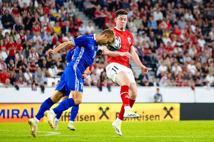 It’s not just the sporting aspect that’s in the spotlight for the Austria (Gregoritsch, right) ...