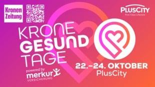 Eintritt frei bei den interaktiven „Krone“-Gesund-Tagen in der PlusCity.