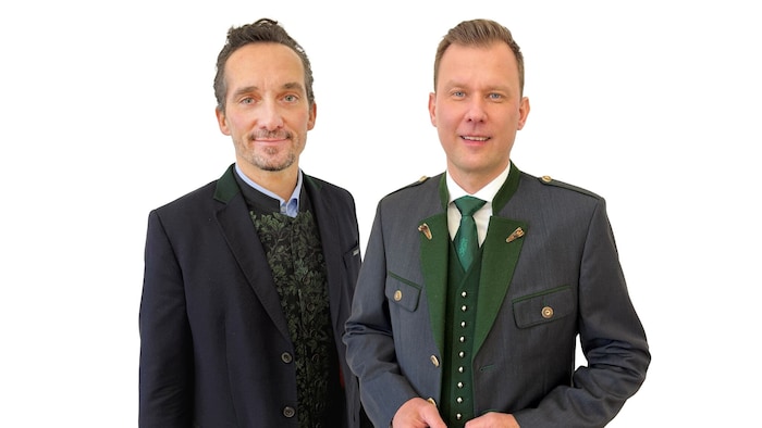 Bürgermeister Daniel Kos (FPÖ, rechts) und Vizebürgermeister Jochen Pießnegger (ÖVP).