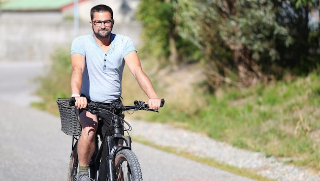 Nicht mehr als vier Kilometer schaffte Stefan Gunz am Beginn der Therapie mit dem Fahrrad.