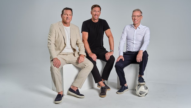 Geballte Fußballexpertise: Andreas Herzog, Marc Janko und Peter Stöger analysieren für win2day ...