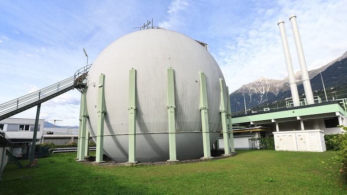 Die Gasspeicheranlage in Innsbruck.
