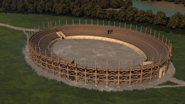 So könnte das römische Amphitheater an der Donau ausgesehen haben.