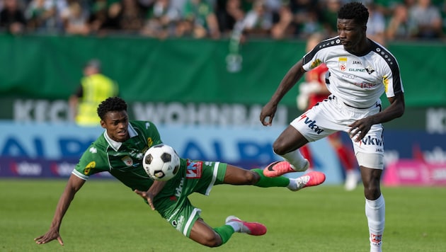 Ousmane Diawara (r.) war mit zehn Fouls der härteste Altacher Offensivmann.