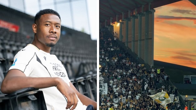 So reagieren die Udinese-Fans auf David Alaba.