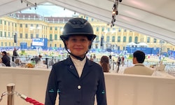 Diana Schoenberg ist mit zehn Jahren die jüngste Springreiterin beim Global Champions ...