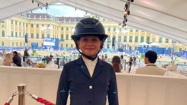 Diana Schoenberg ist mit zehn Jahren die jüngste Springreiterin beim Global Champions ...