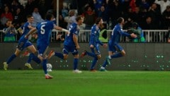 Kosovo jubelte über den 1:0-Sieg gegen Irland.