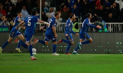 Kosovo jubelte über den 1:0-Sieg gegen Irland.