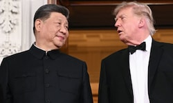 US-Präsident Donald Trump (rechts) hat am Donnerstag den chinesischen Präsidenten Xi Jinping im ...