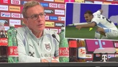 ÖFB-Teamchef Ralf Rangnick sprach auf der Pressekonferenz über die Gelb-Rote-Karte und den ...