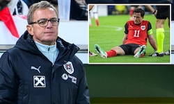 Sorgenblick von Rangnick: Gregoritsch musste bereits nach 35 Minuten verletzt vom Platz.