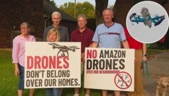 Eine Bürgerinitiative fordert strengere Regeln für die Lieferdrohnen von Amazon.