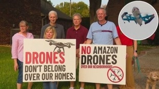 Eine Bürgerinitiative fordert strengere Regeln für die Lieferdrohnen von Amazon.