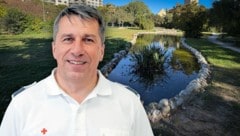 Helmut Strohmaier erlebte den Einsatz im Oeverseepark, wo eine Mutter und ihr Sohn am Donnerstag ...