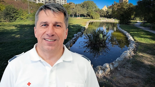 Helmut Strohmaier erlebte den Einsatz im Oeverseepark, wo eine Mutter und ihr Sohn am Donnerstag ...