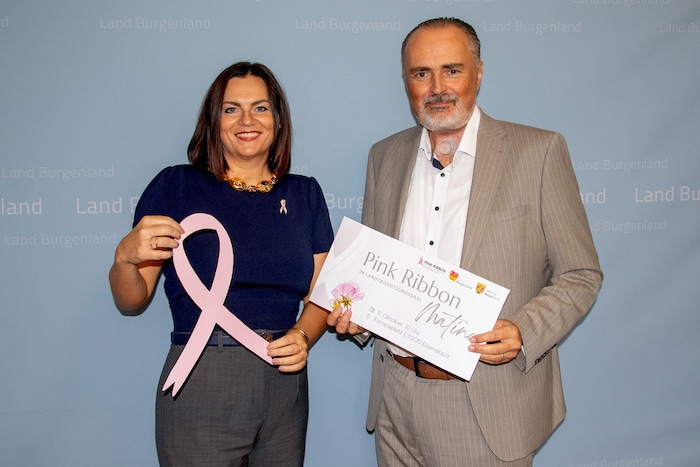 Landeshauptmann Doskozil und Landtagspräsidentin Eisenkopf laden zur Pink Ribbon-Matinee ein.
