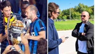 Sneijder mit Arnautovic beim Champions-League-Sieg 2010 – die beiden verstehen sich gut. Und im ...