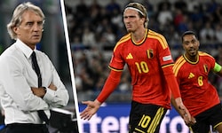 Italien-Trainer Roberto Mancini (links) durfte mit dem Auftritt seiner Mannschaft nicht ...