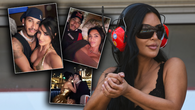 Auf Wolke sieben: Kim Kardashian und Lewis Hamilton